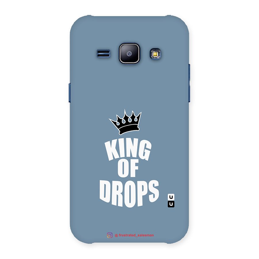 King of Drops Mustard SteelBlue Back Case for Galaxy J1