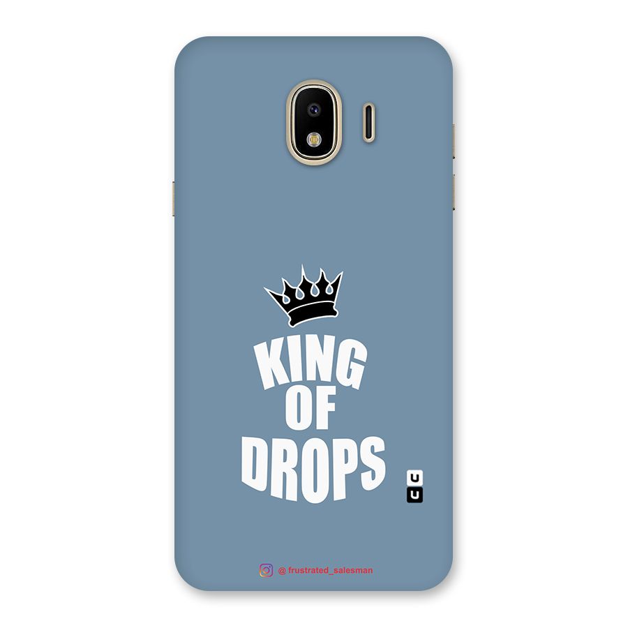 King of Drops Mustard SteelBlue Back Case for Galaxy J4