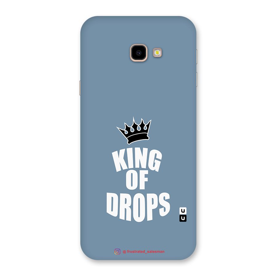 King of Drops Mustard SteelBlue Back Case for Galaxy J4 Plus