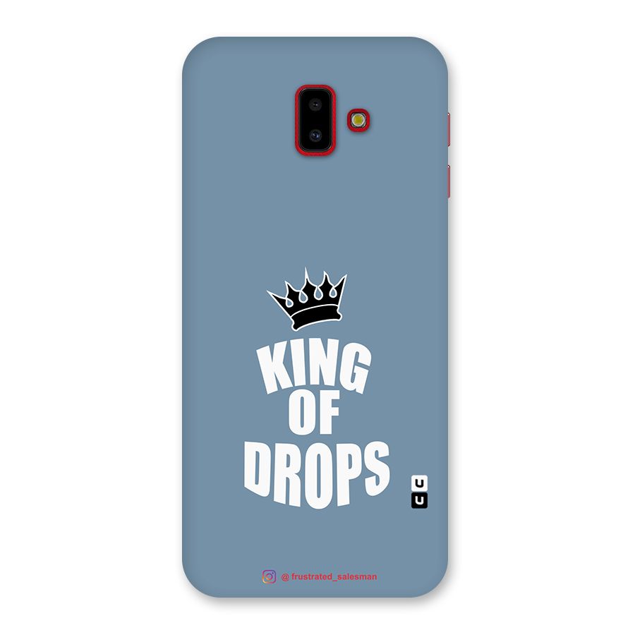 King of Drops Mustard SteelBlue Back Case for Galaxy J6 Plus