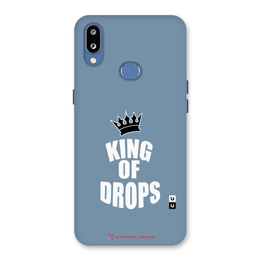 King of Drops Mustard SteelBlue Back Case for Galaxy M01s