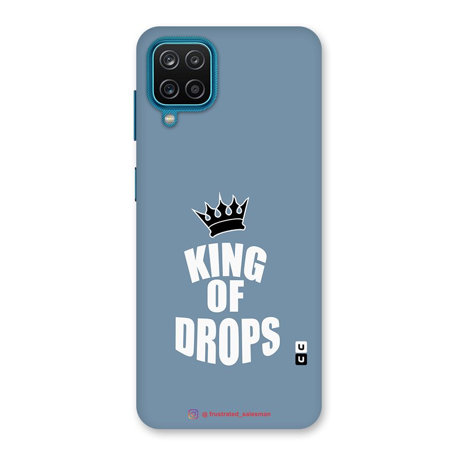 King of Drops Mustard SteelBlue Back Case for Galaxy M12