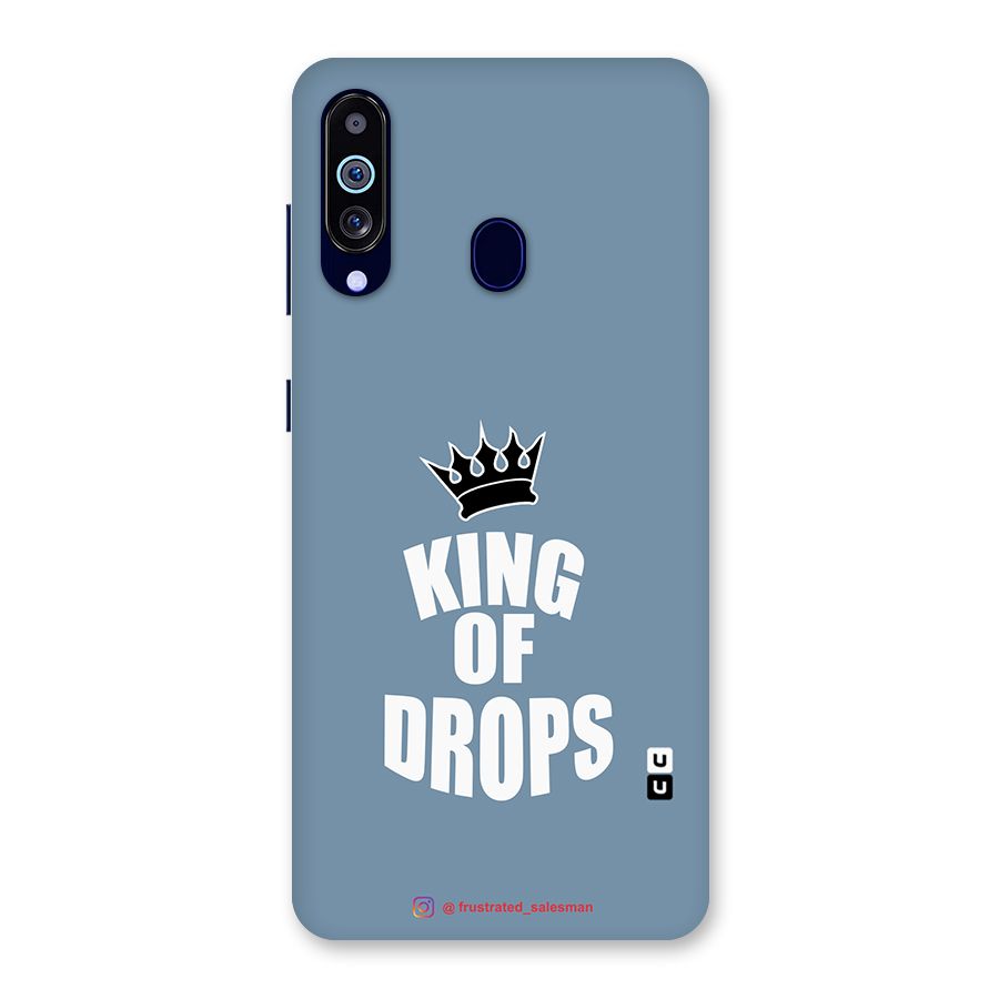 King of Drops Mustard SteelBlue Back Case for Galaxy M40
