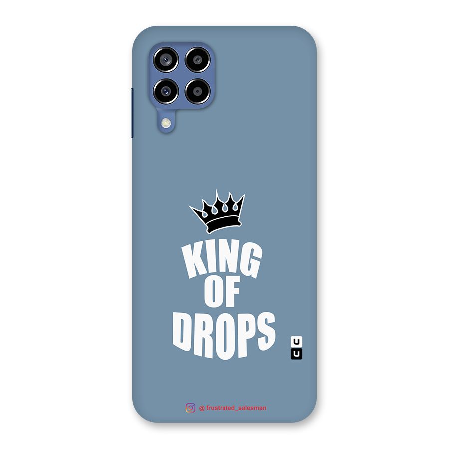 King of Drops Mustard SteelBlue Back Case for Galaxy M53 5G