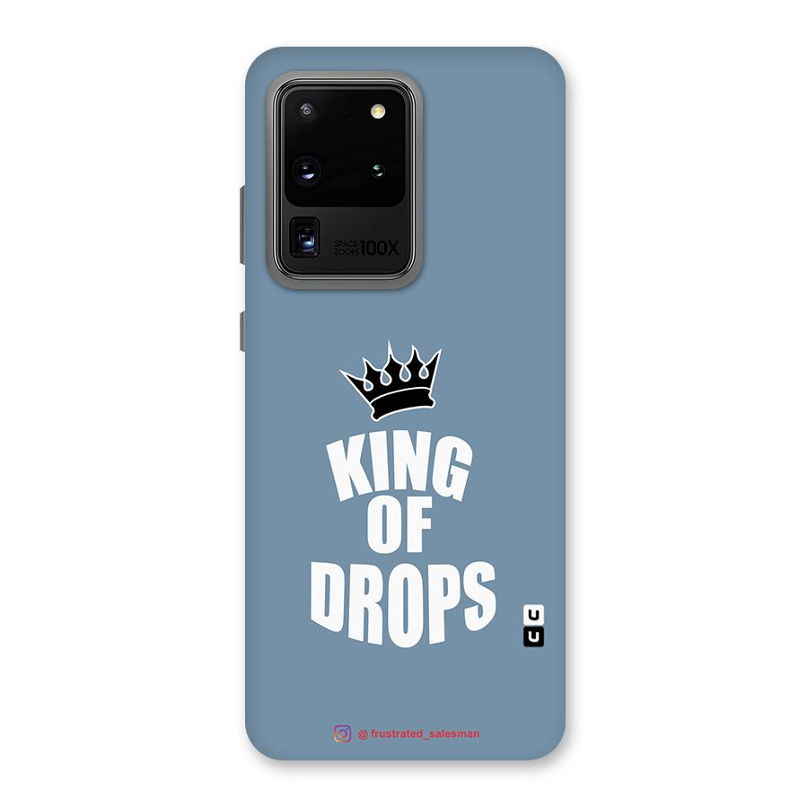 King of Drops Mustard SteelBlue Back Case for Galaxy S20 Ultra