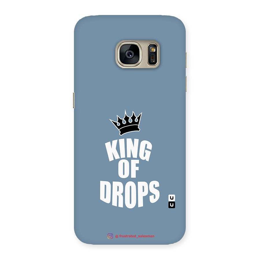 King of Drops Mustard SteelBlue Back Case for Galaxy S7
