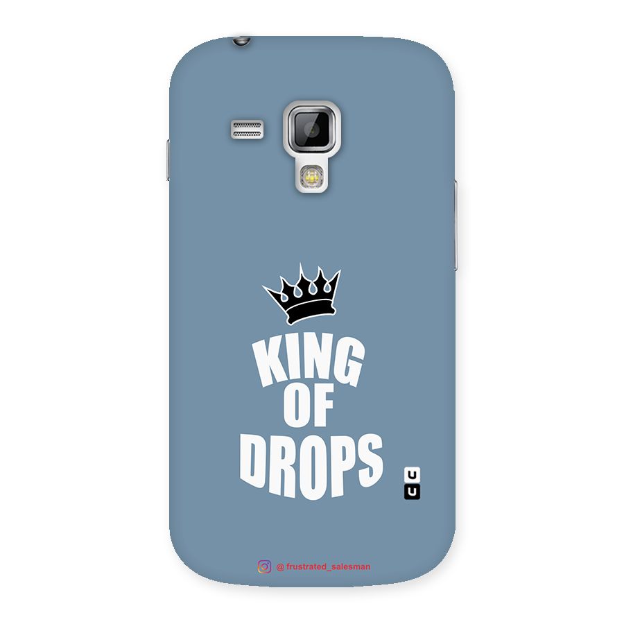 King of Drops Mustard SteelBlue Back Case for Galaxy S Duos