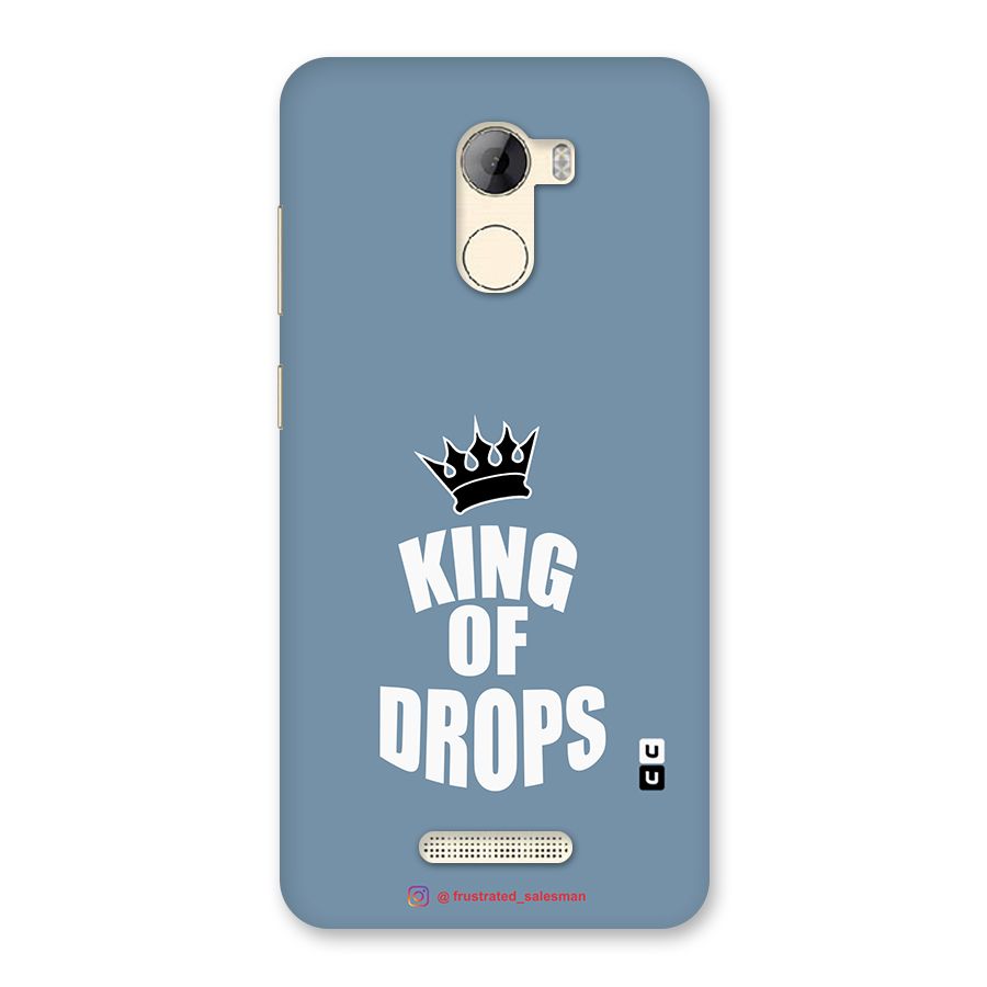 King of Drops Mustard SteelBlue Back Case for Gionee A1 LIte