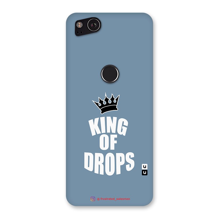 King of Drops Mustard SteelBlue Back Case for Google Pixel 2
