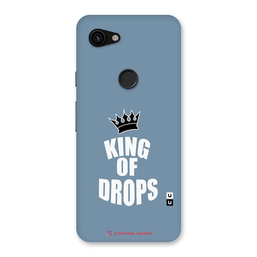King of Drops Mustard SteelBlue Back Case for Google Pixel 3a