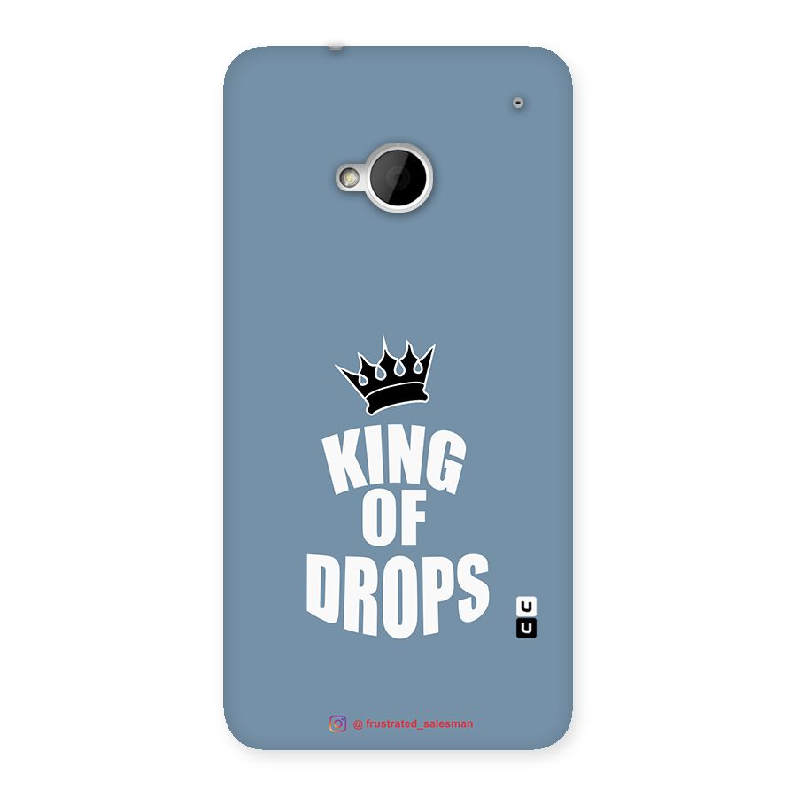 King of Drops Mustard SteelBlue Back Case for HTC One M7