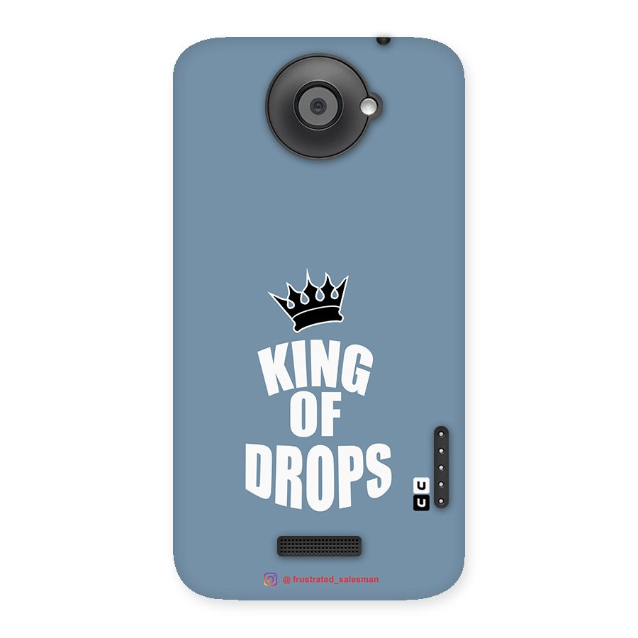 King of Drops Mustard SteelBlue Back Case for HTC One X