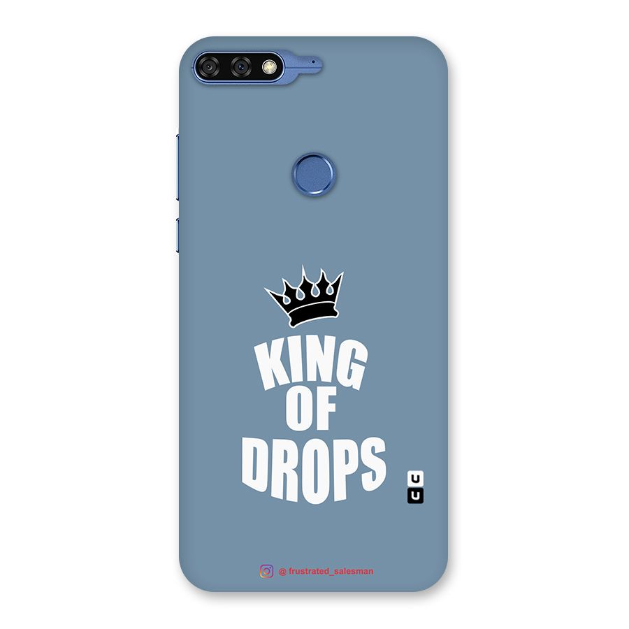 King of Drops Mustard SteelBlue Back Case for Honor 7C