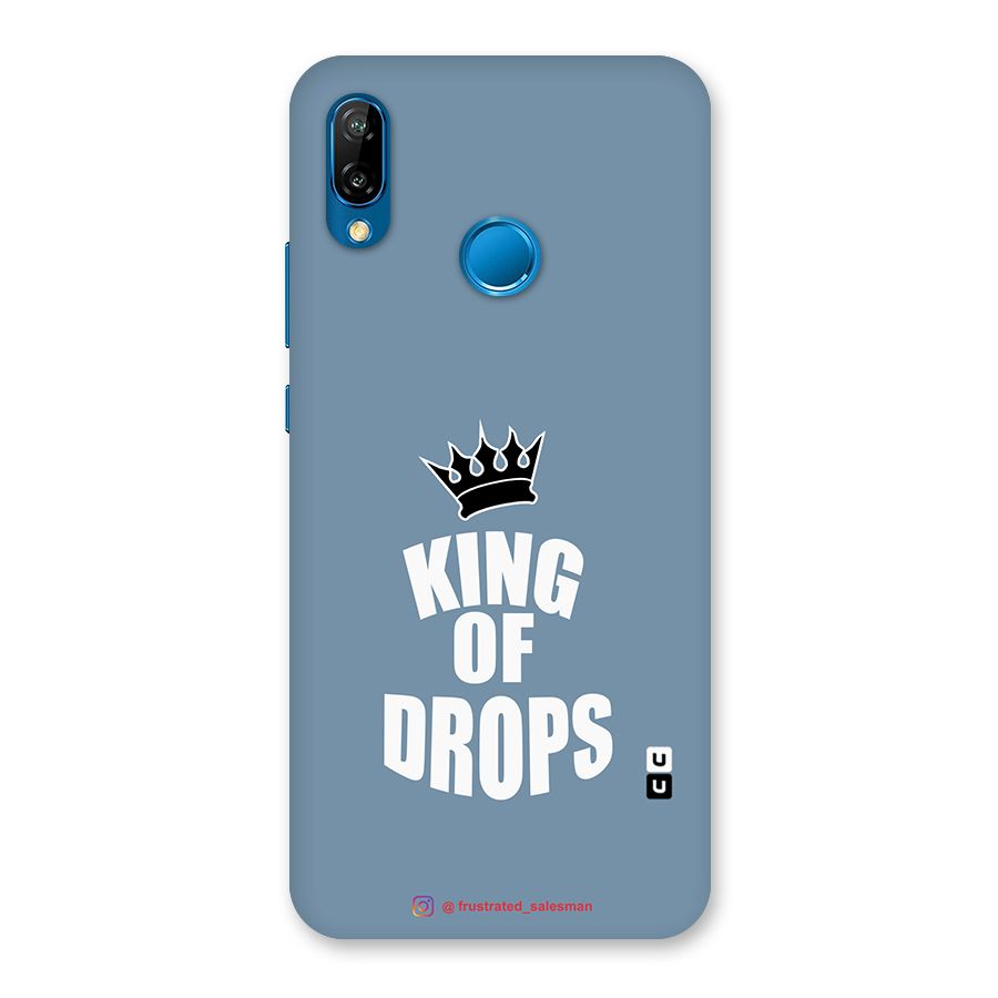 King of Drops Mustard SteelBlue Back Case for Huawei P20 Lite