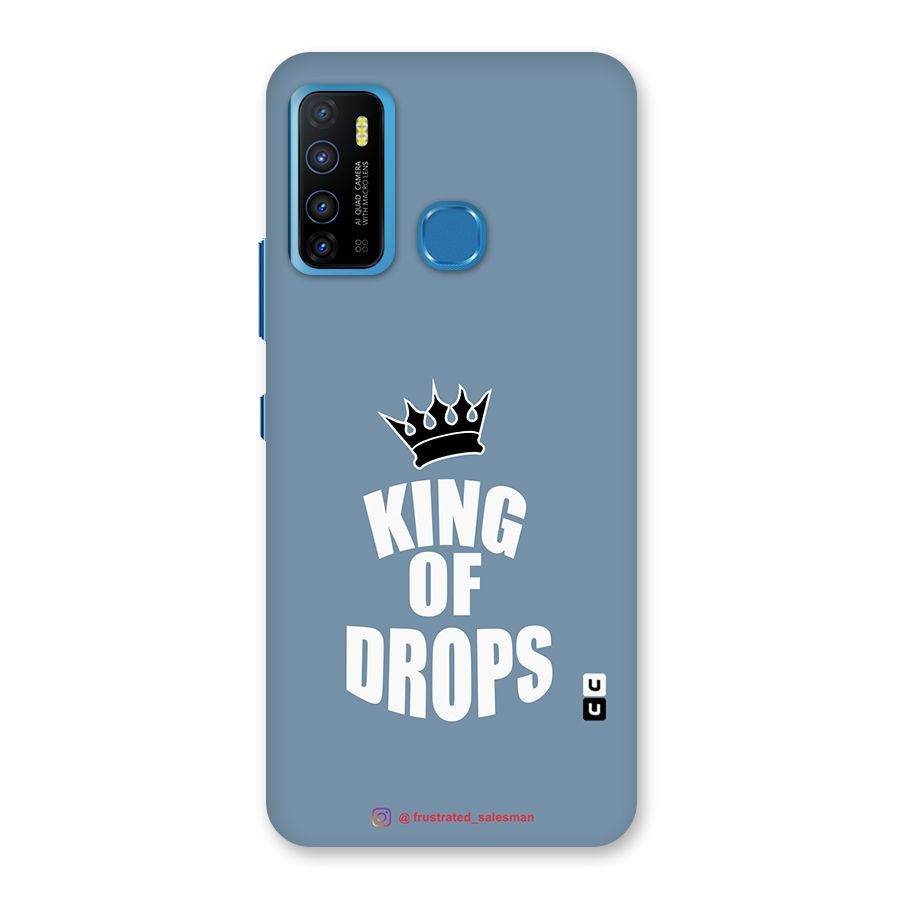 King of Drops Mustard SteelBlue Back Case for Infinix Hot 9