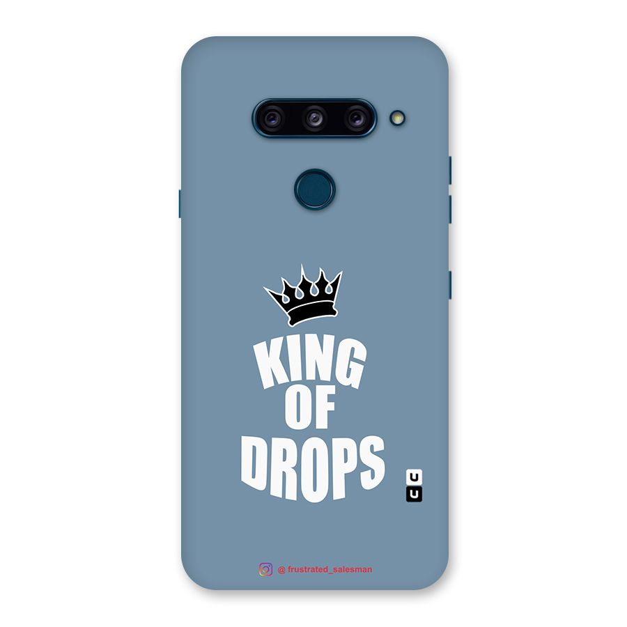 King of Drops Mustard SteelBlue Back Case for LG  V40 ThinQ