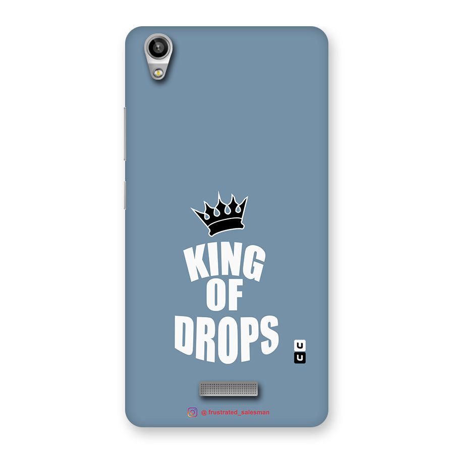 King of Drops Mustard SteelBlue Back Case for Lava-Pixel-V1