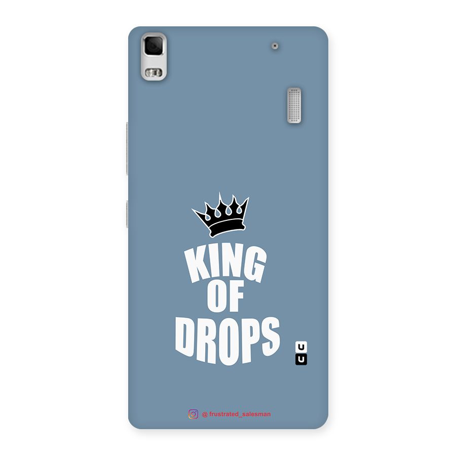 King of Drops Mustard SteelBlue Back Case for Lenovo K3 Note