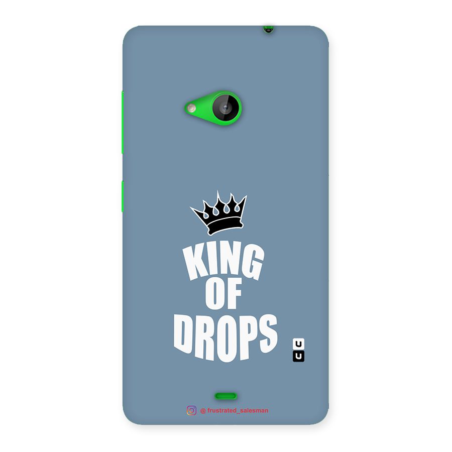 King of Drops Mustard SteelBlue Back Case for Lumia 535