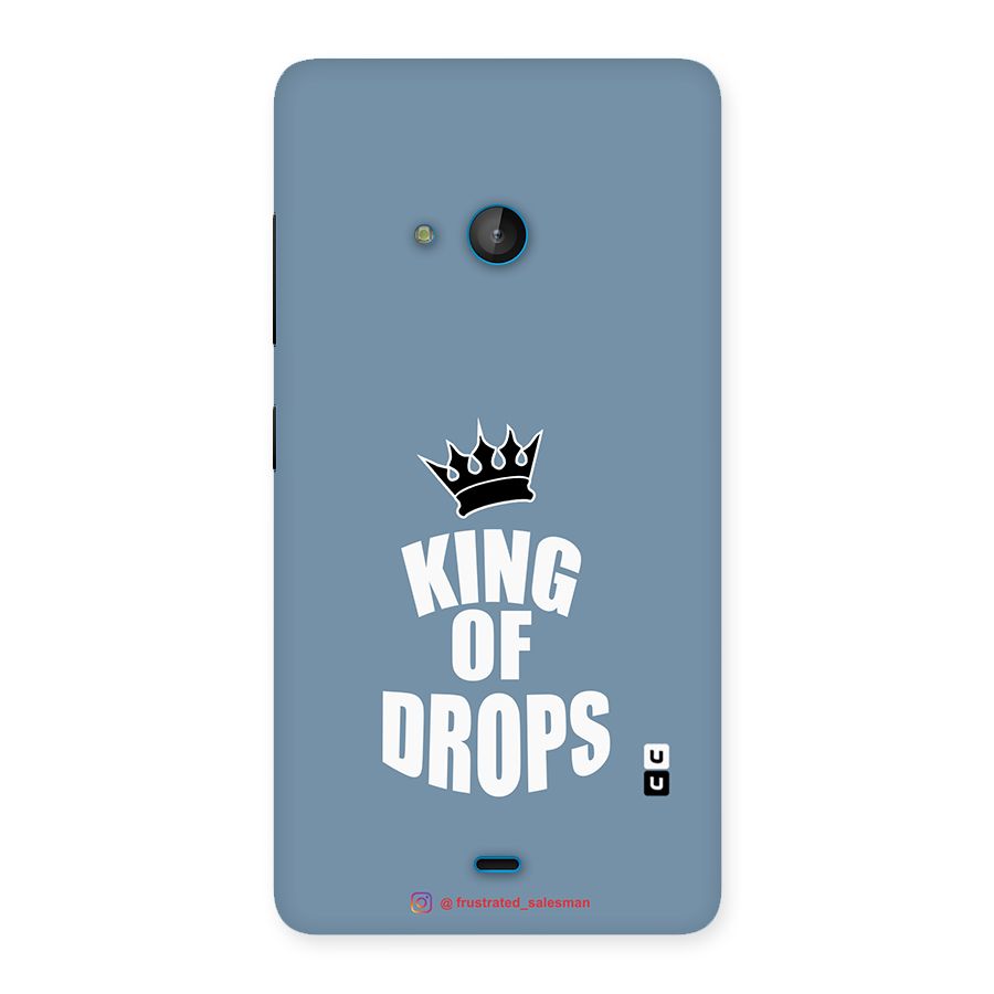 King of Drops Mustard SteelBlue Back Case for Lumia 540