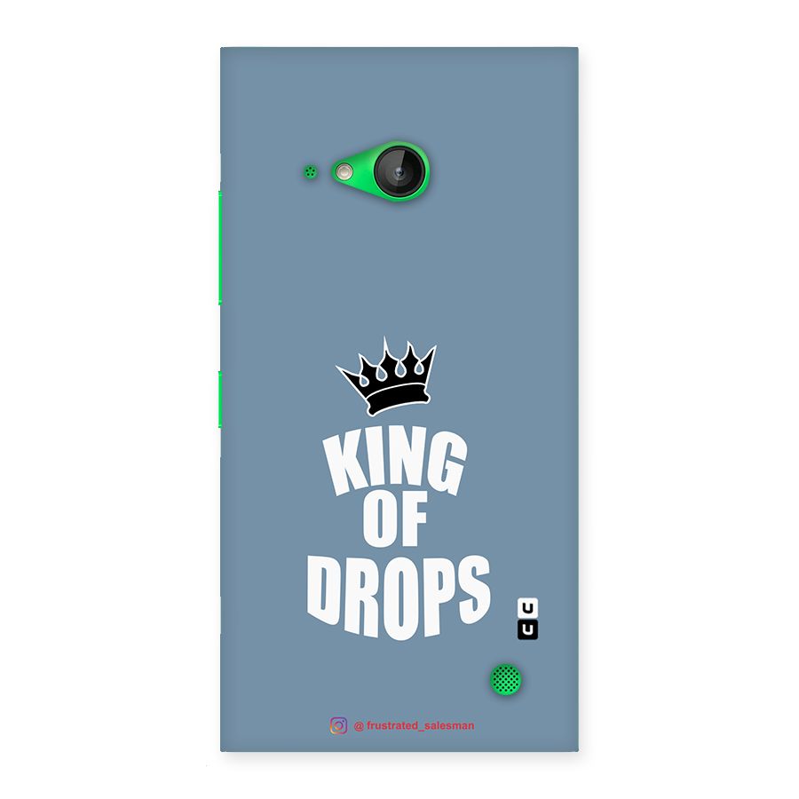King of Drops Mustard SteelBlue Back Case for Lumia 730