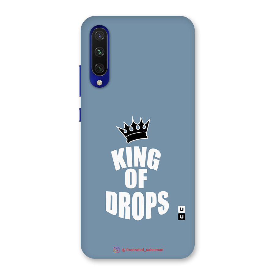 King of Drops Mustard SteelBlue Glass Back Case for Mi A3