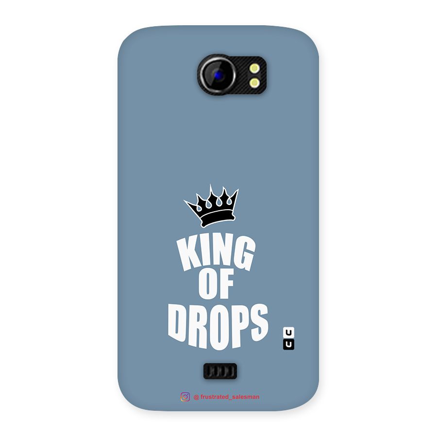 King of Drops Mustard SteelBlue Back Case for Micromax Canvas 2 A110
