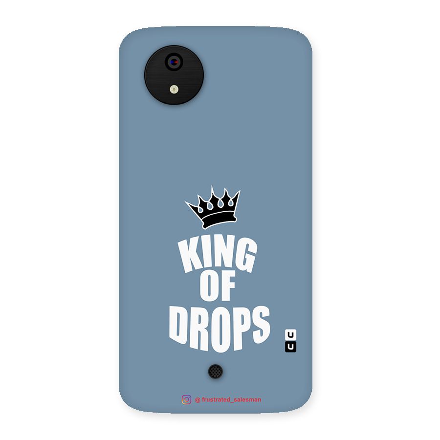 King of Drops Mustard SteelBlue Back Case for Micromax Canvas A1