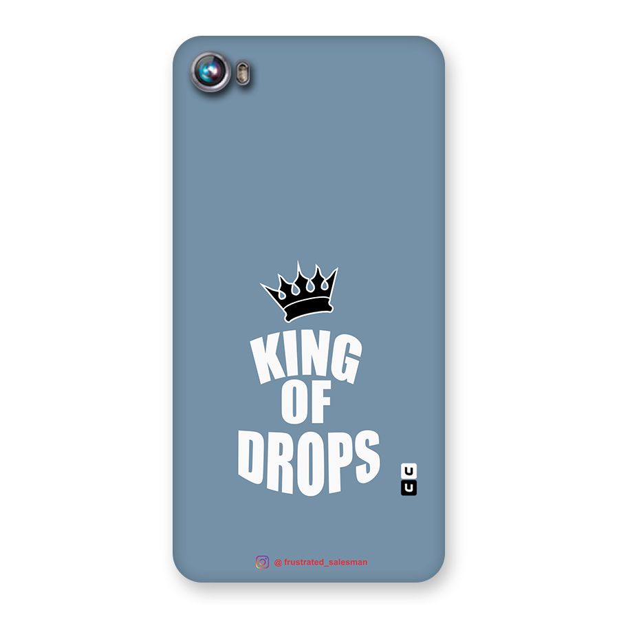 King of Drops Mustard SteelBlue Back Case for Micromax Canvas Fire 4 A107