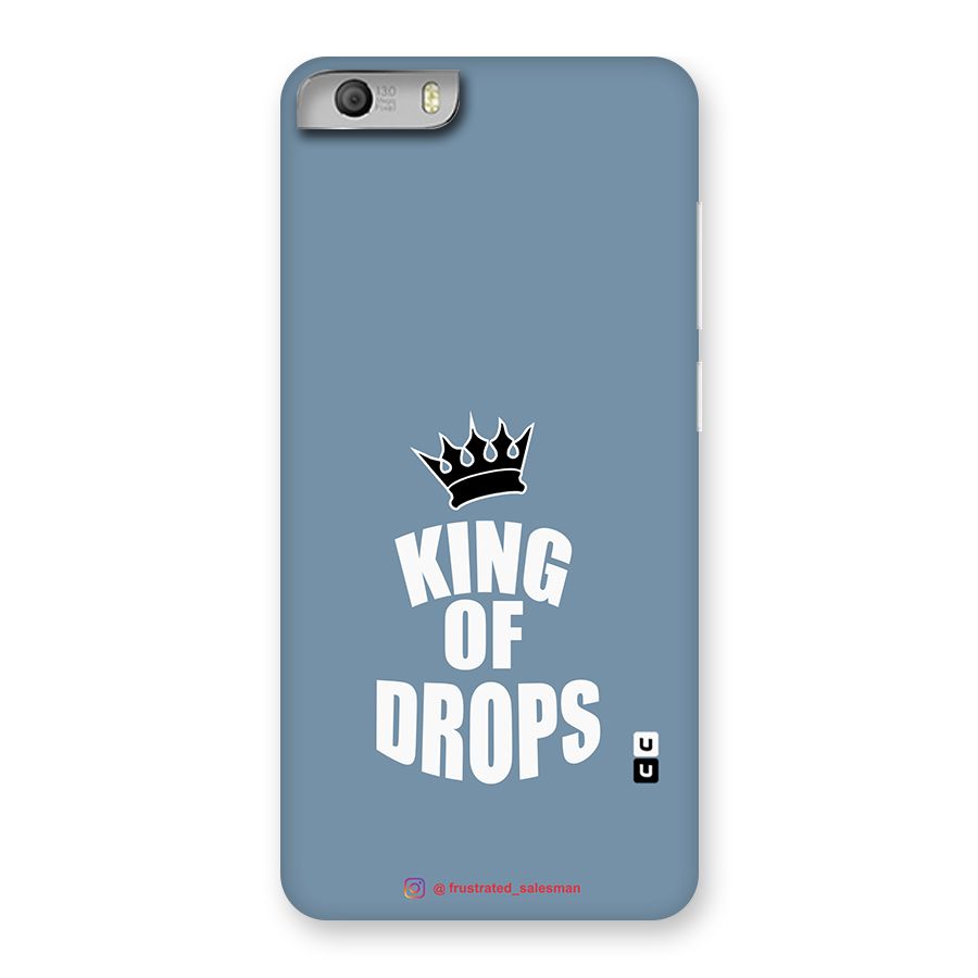 King of Drops Mustard SteelBlue Back Case for Micromax Canvas Knight 2