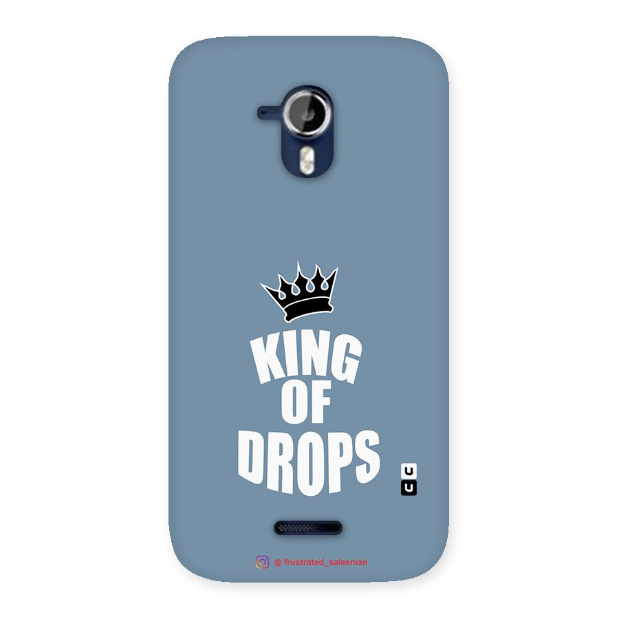 King of Drops Mustard SteelBlue Back Case for Micromax Canvas Magnus A117