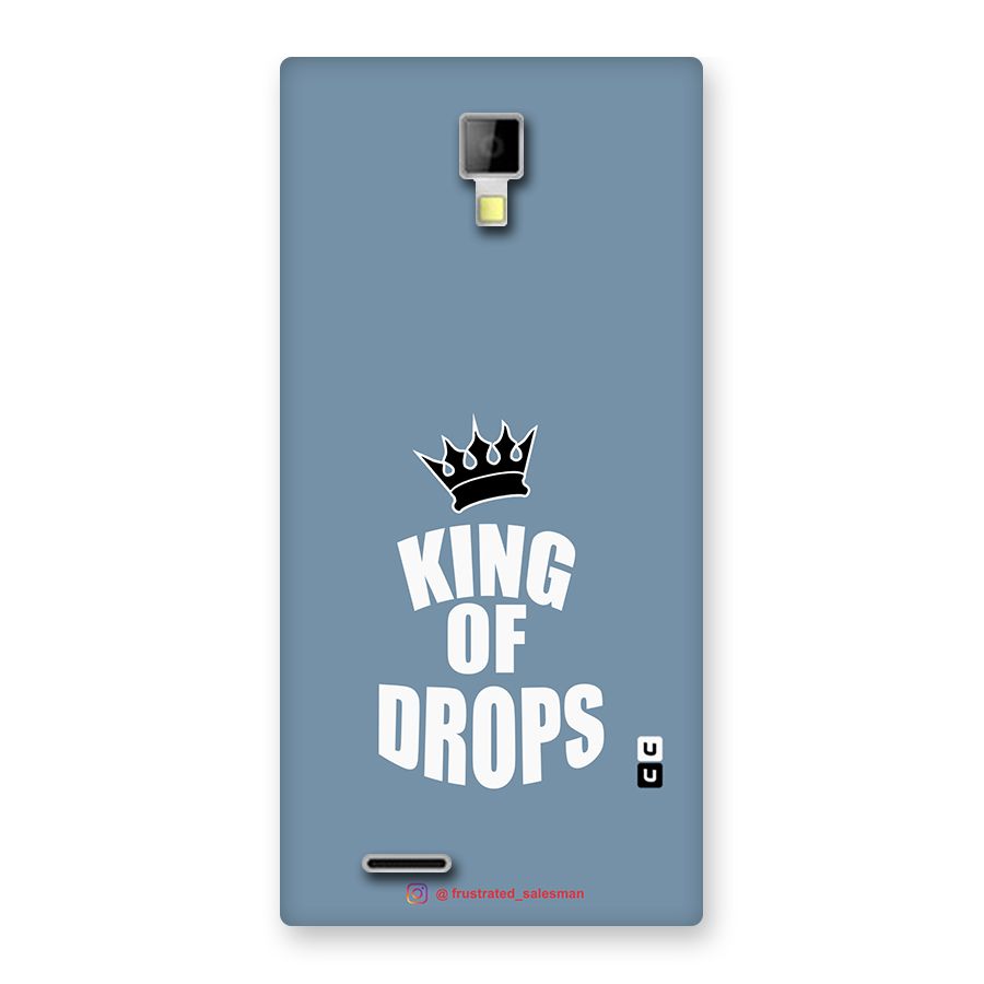 King of Drops Mustard SteelBlue Back Case for Micromax Canvas Xpress A99