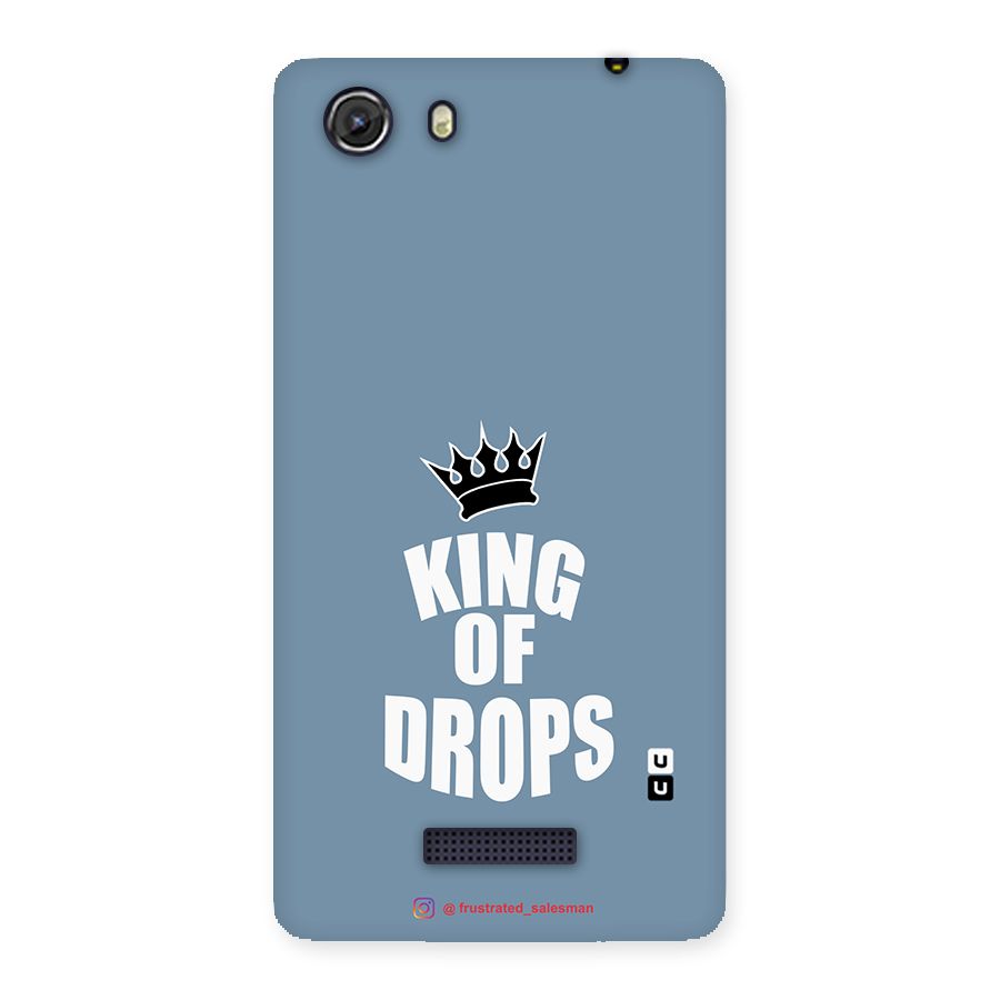 King of Drops Mustard SteelBlue Back Case for Micromax Unite 3