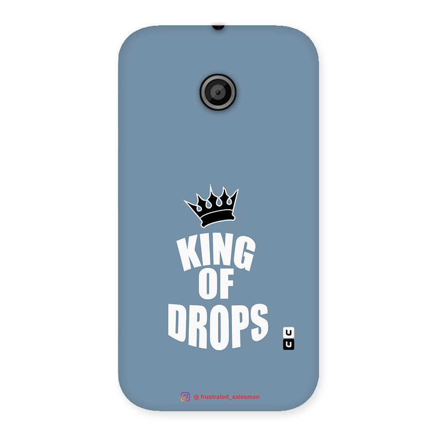 King of Drops Mustard SteelBlue Back Case for Moto E