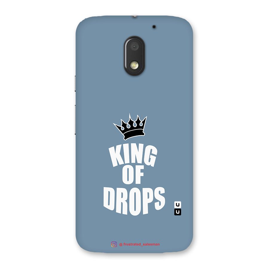 King of Drops Mustard SteelBlue Back Case for Moto E3 Power