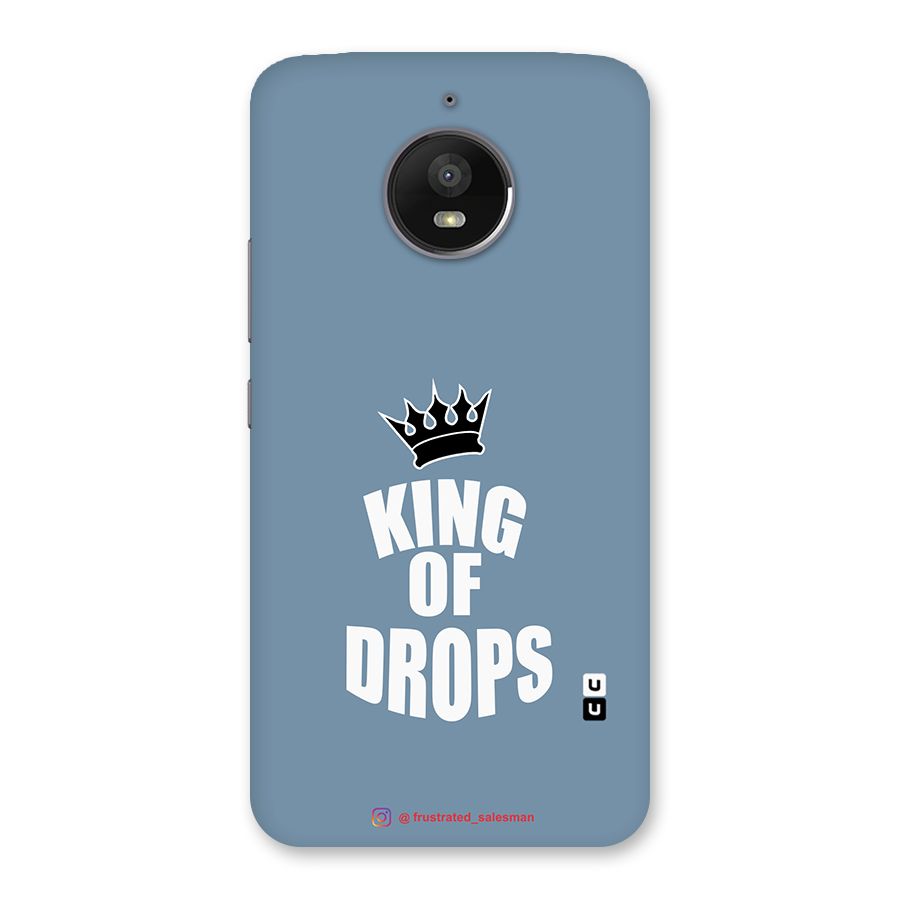 King of Drops Mustard SteelBlue Back Case for Moto E4 Plus