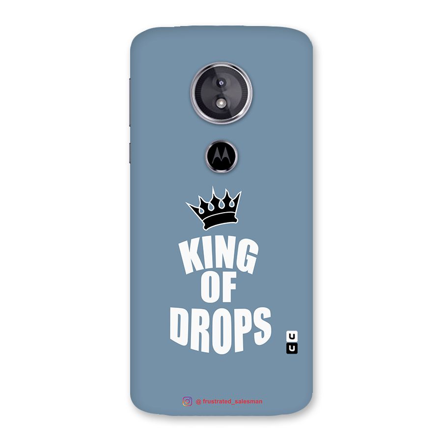 King of Drops Mustard SteelBlue Back Case for Moto E5