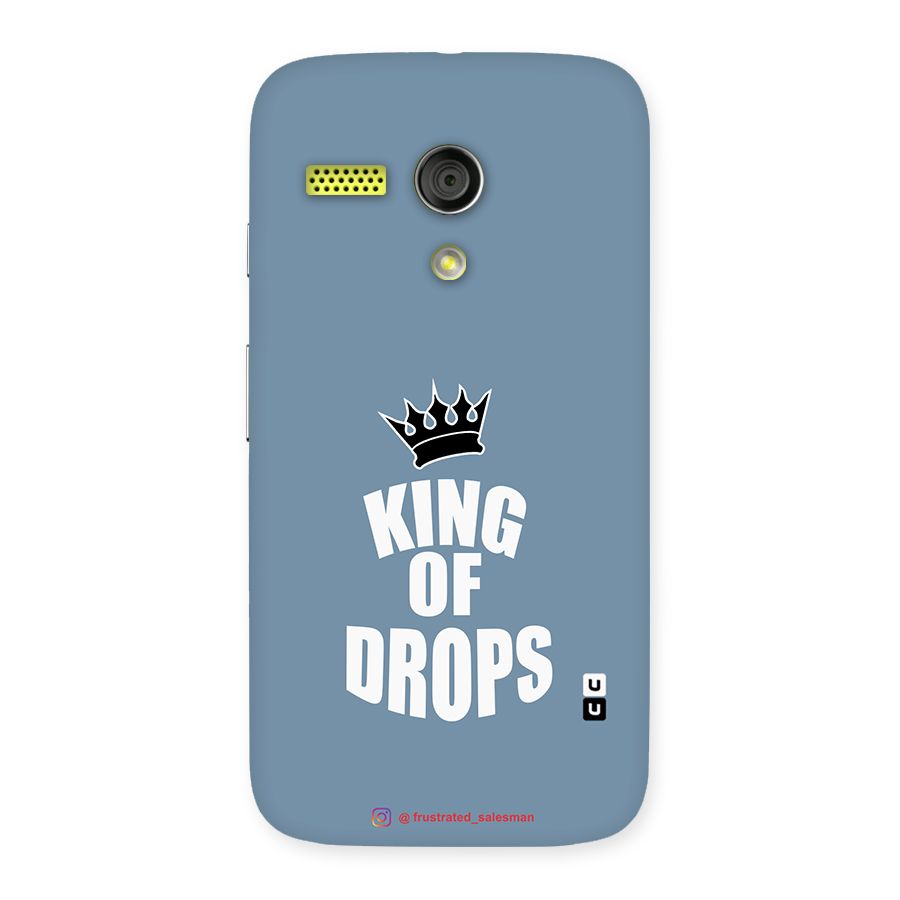 King of Drops Mustard SteelBlue Back Case for Moto G