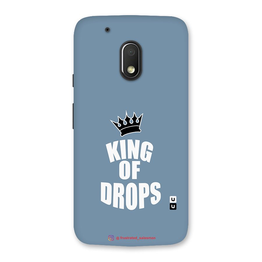King of Drops Mustard SteelBlue Back Case for Moto G4 Play