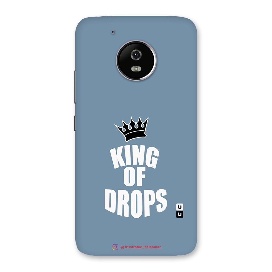 King of Drops Mustard SteelBlue Back Case for Moto G5