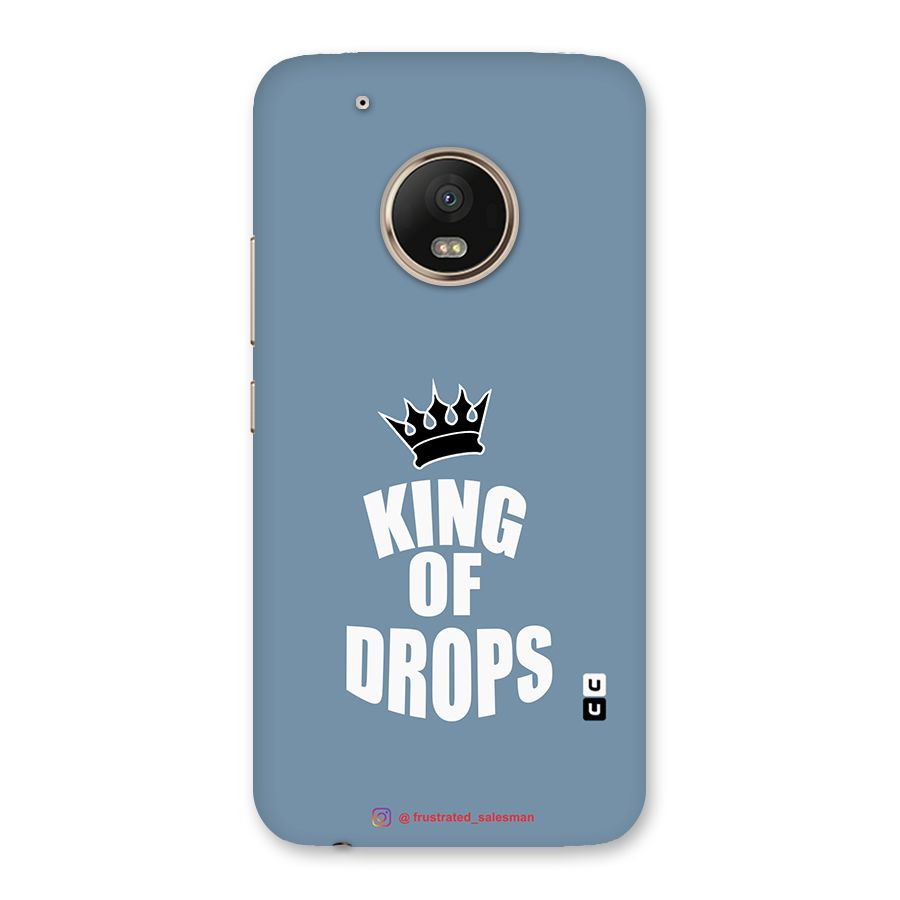 King of Drops Mustard SteelBlue Back Case for Moto G5 Plus