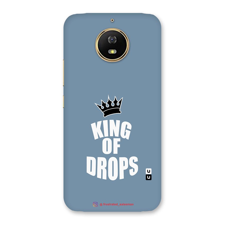 King of Drops Mustard SteelBlue Back Case for Moto G5s