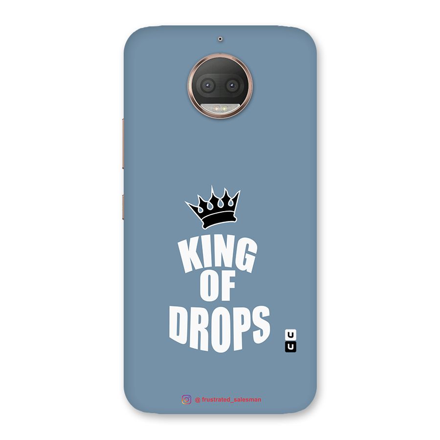 King of Drops Mustard SteelBlue Back Case for Moto G5s Plus