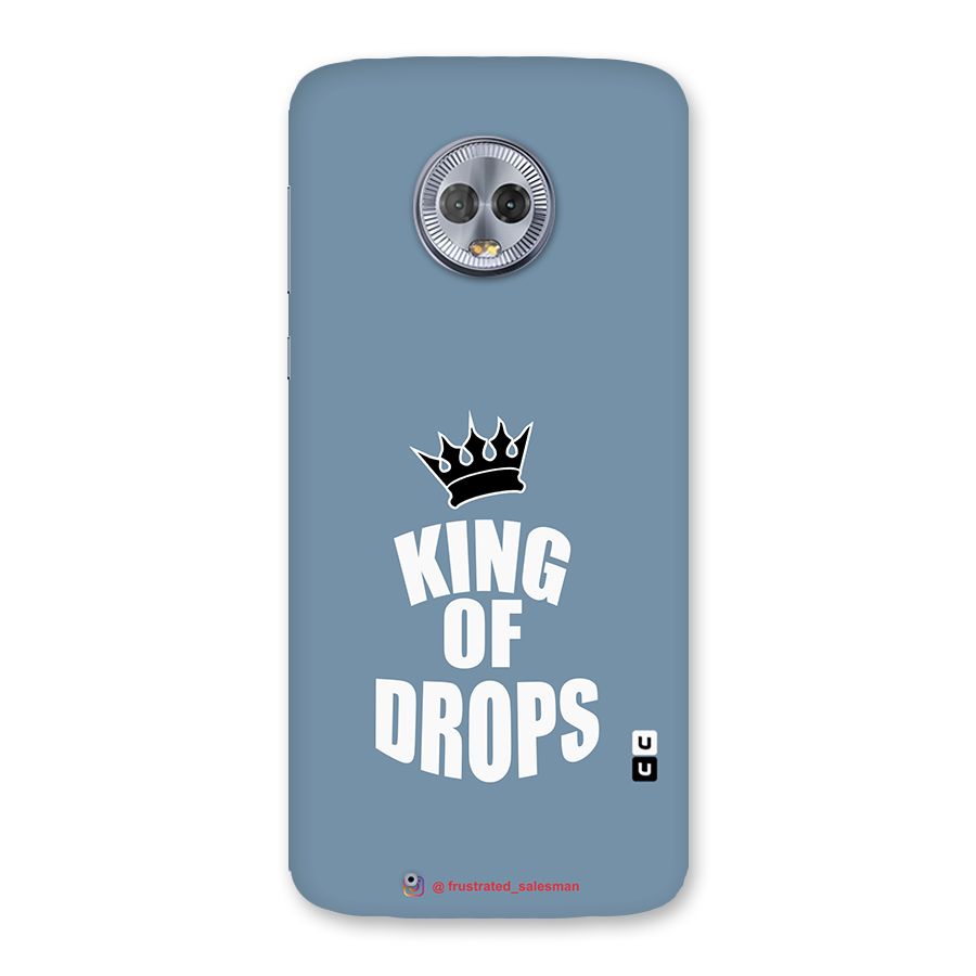 King of Drops Mustard SteelBlue Back Case for Moto G6