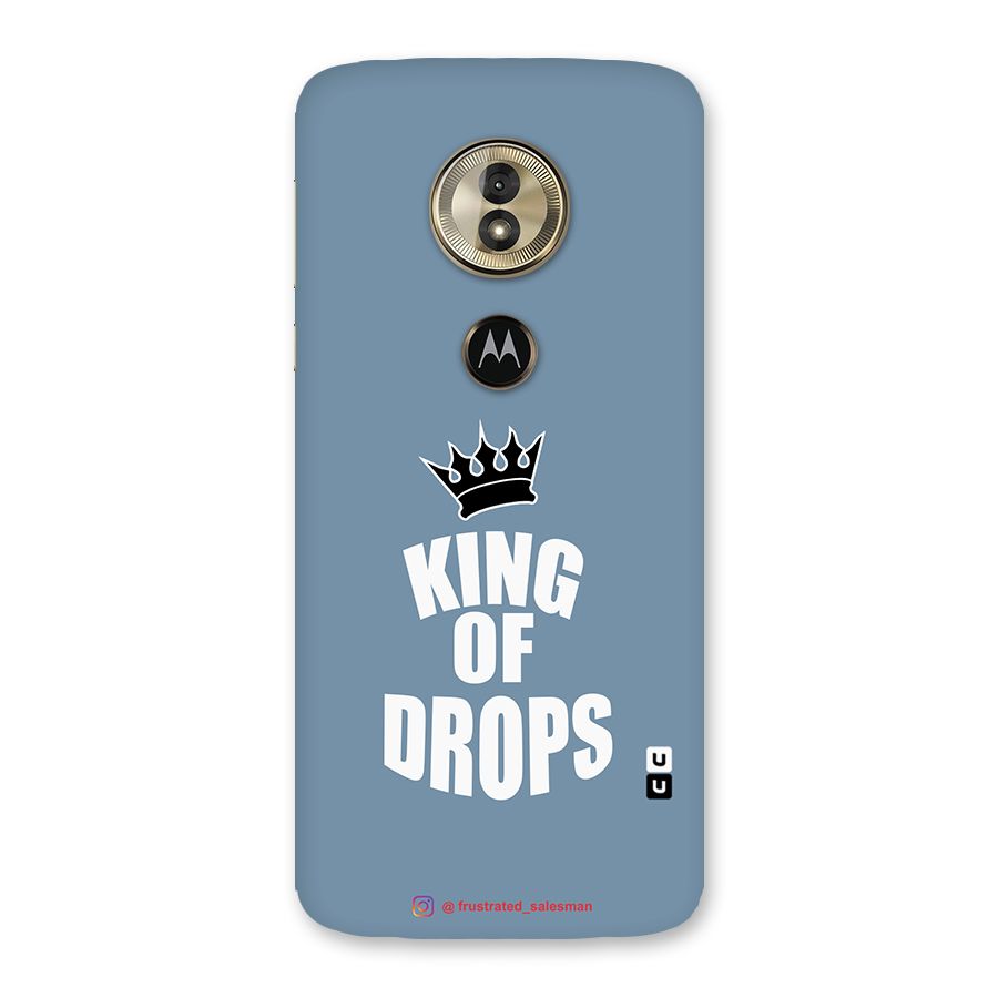 King of Drops Mustard SteelBlue Back Case for Moto G6 Play