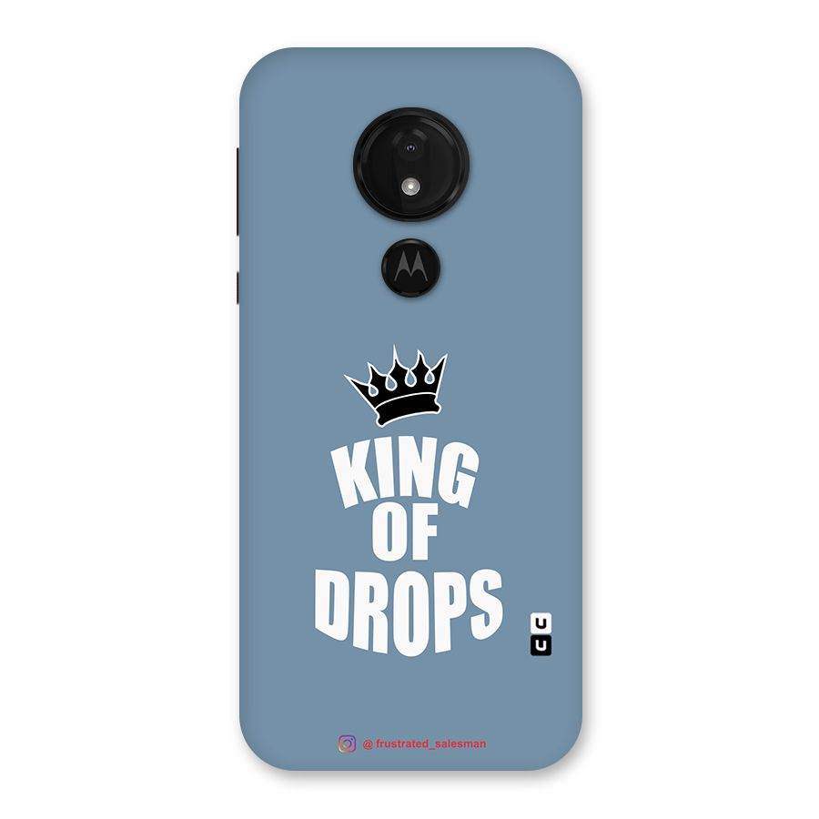 King of Drops Mustard SteelBlue Back Case for Moto G7 Power