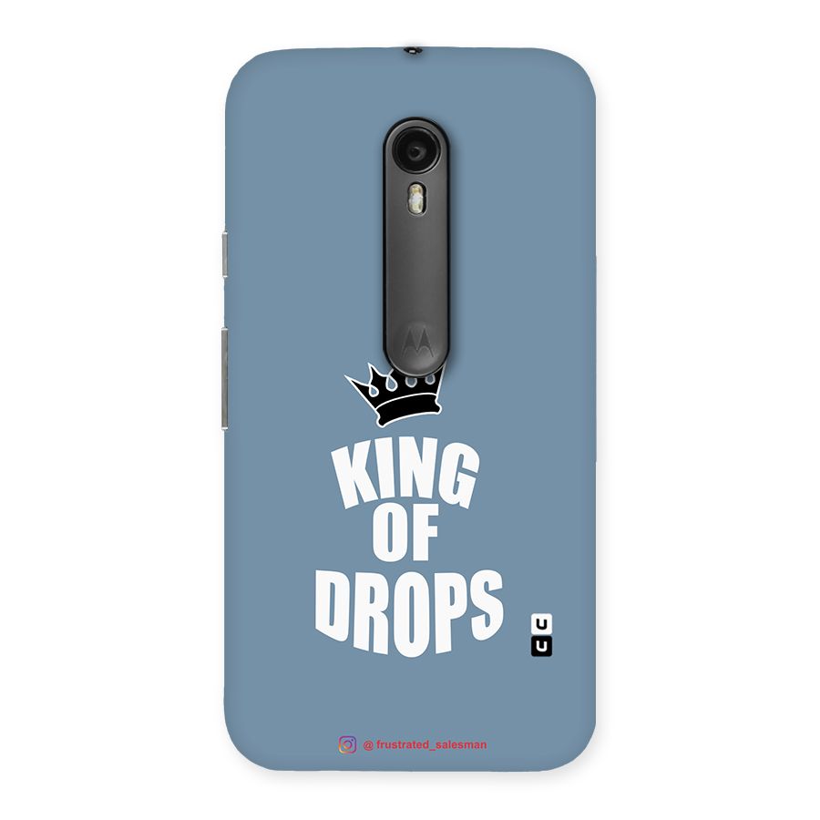 King of Drops Mustard SteelBlue Back Case for Moto G Turbo