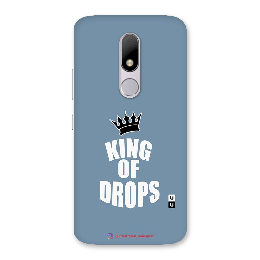 King of Drops Mustard SteelBlue Back Case for Moto M