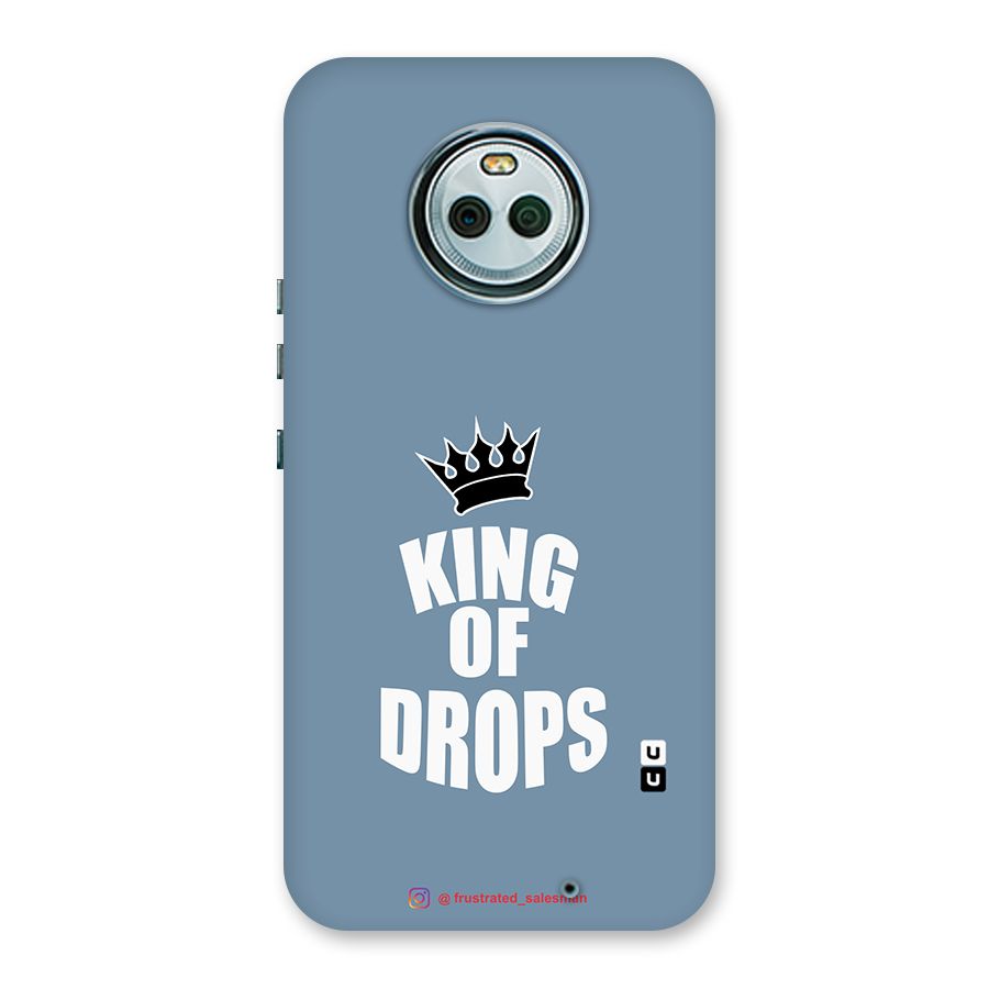 King of Drops Mustard SteelBlue Back Case for Moto X4