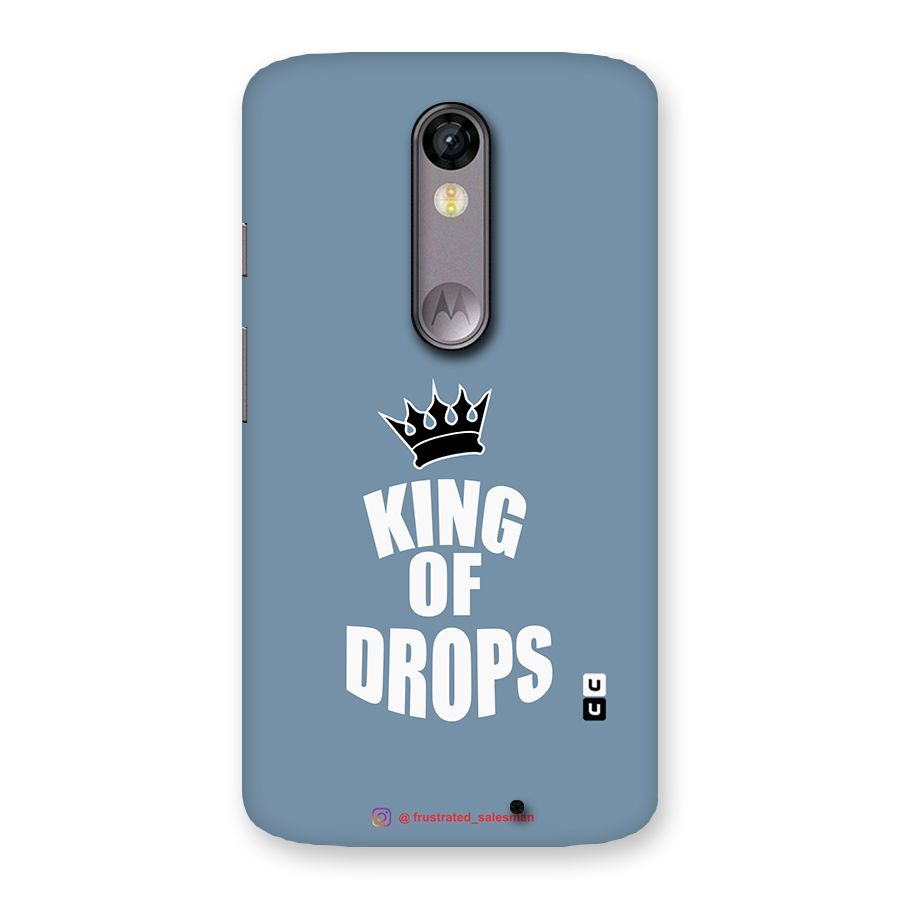 King of Drops Mustard SteelBlue Back Case for Moto X Force